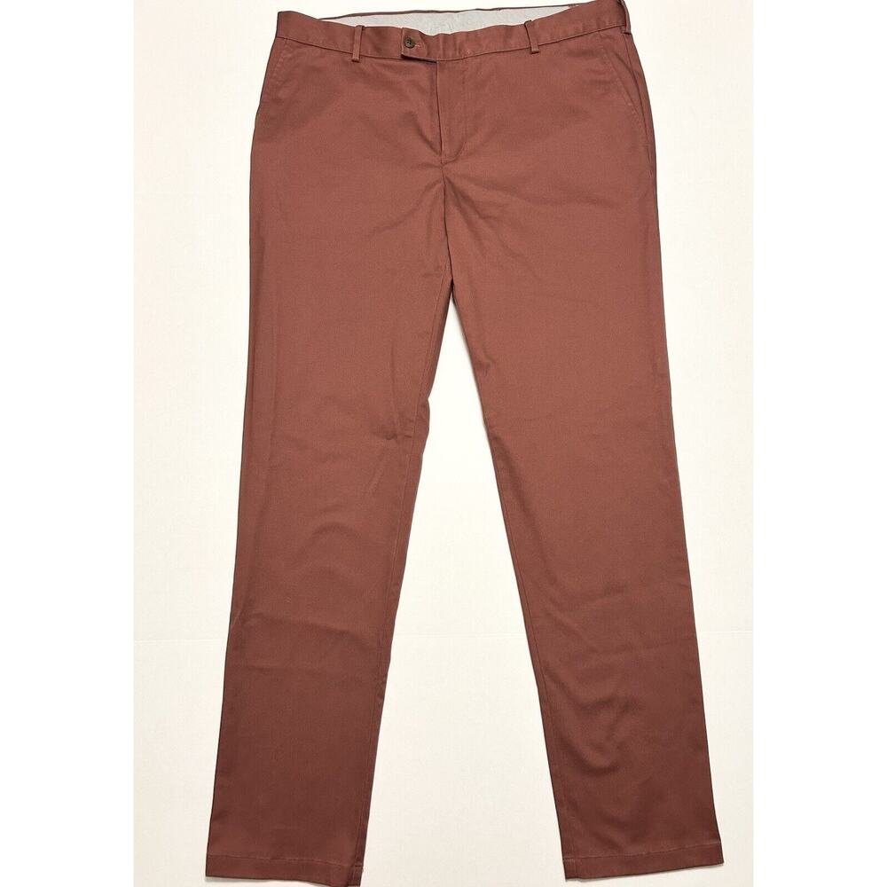 Charles Tyrwhitt Pants Mens 36x34 Red Slim Fit Chinos Preppy Casual